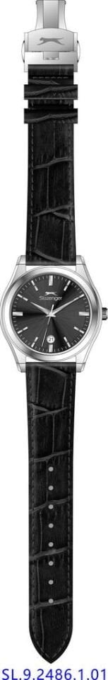 Slazenger SL.09.2486.1.01 Quartz Deri Siyah 41 mm Erkek Kol Saati