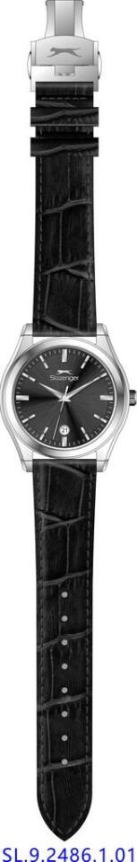 Slazenger SL.09.2486.1.01 Quartz Deri Siyah 41 mm Erkek Kol Saati