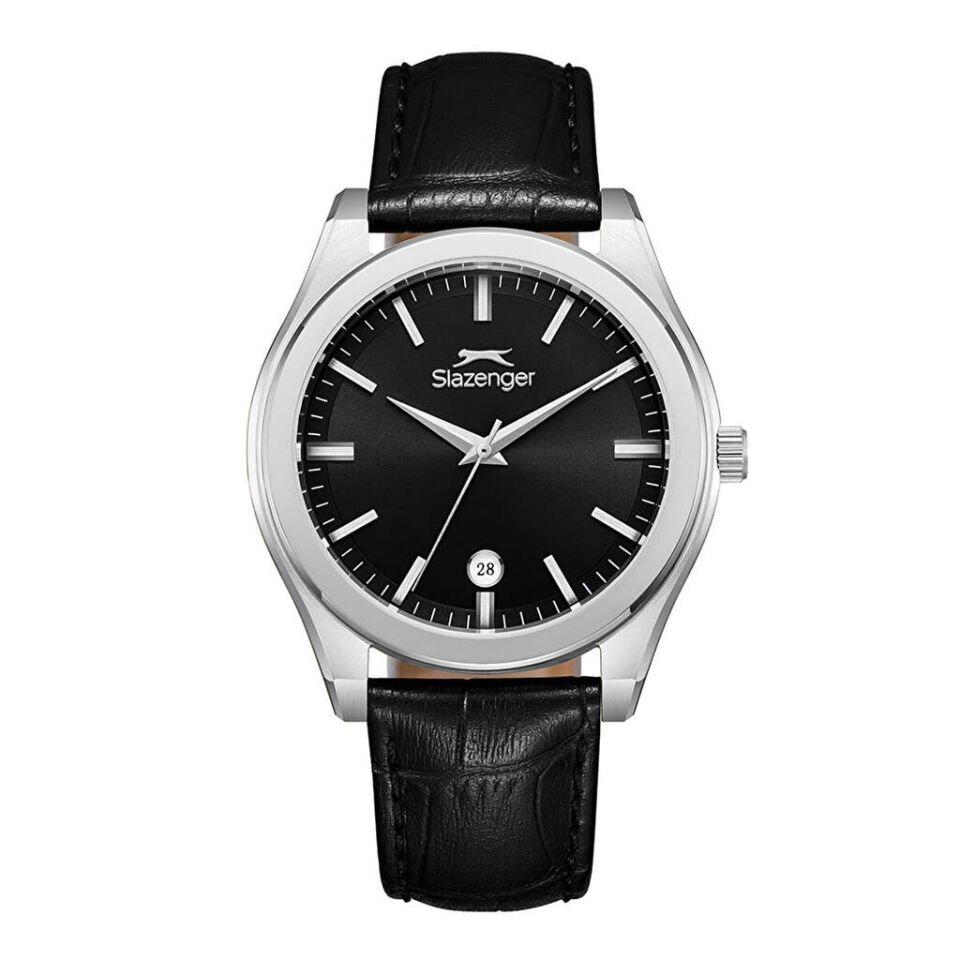 Slazenger SL.09.2486.1.01 Quartz Deri Siyah 41 mm Erkek Kol Saati