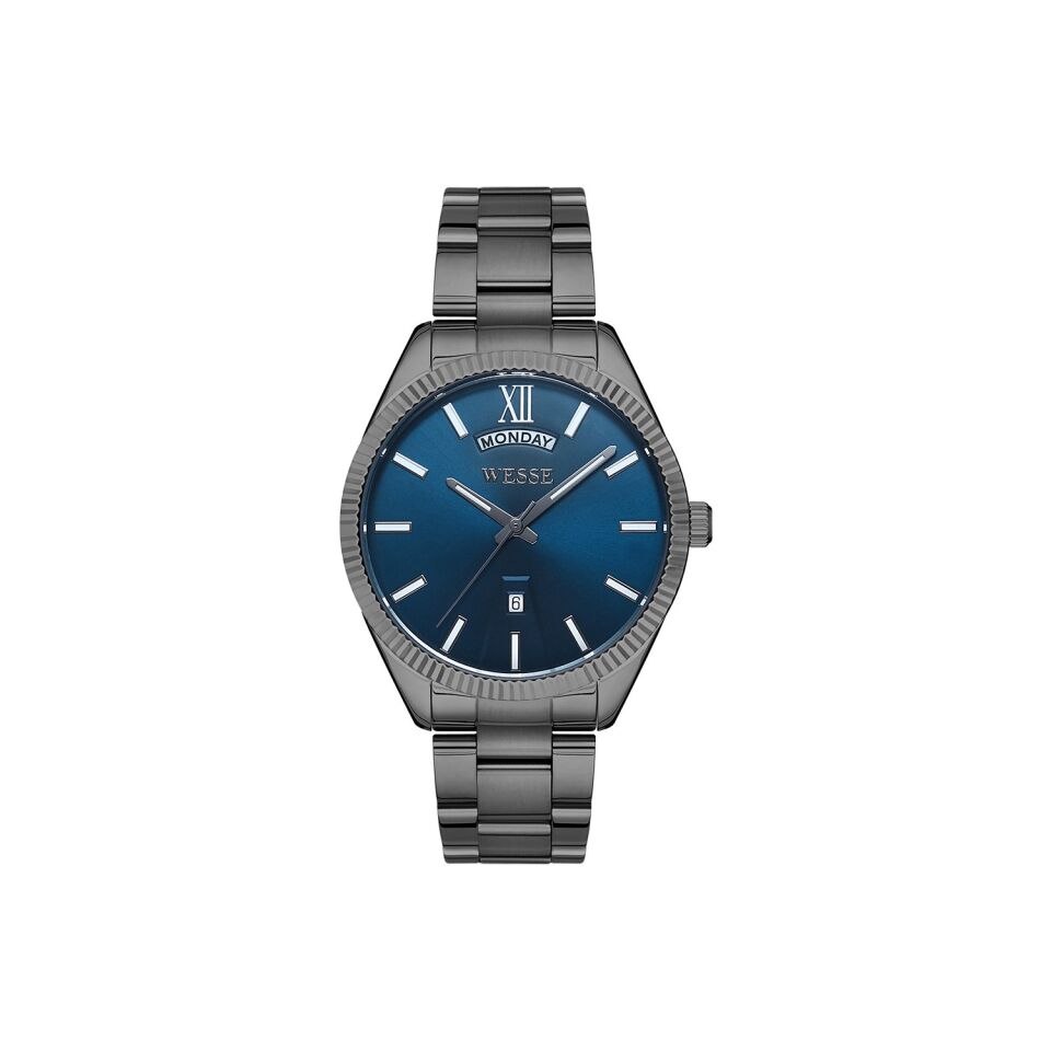 Wesse WWG205504 42 mm Füme Çelik Erkek Kol Saati