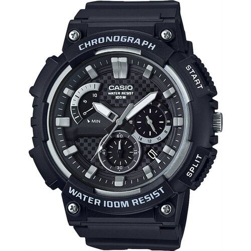 Casio MCW-200H-1AVDF Quartz Silikon Siyah 10 ATM Organik Cam 54 mm Erkek Kol Saati