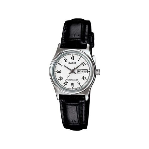 Casio LTP-V006L-7BUDF Quartz Deri Siyah Beyax Kadran 25 mm Kadın Kol Saati