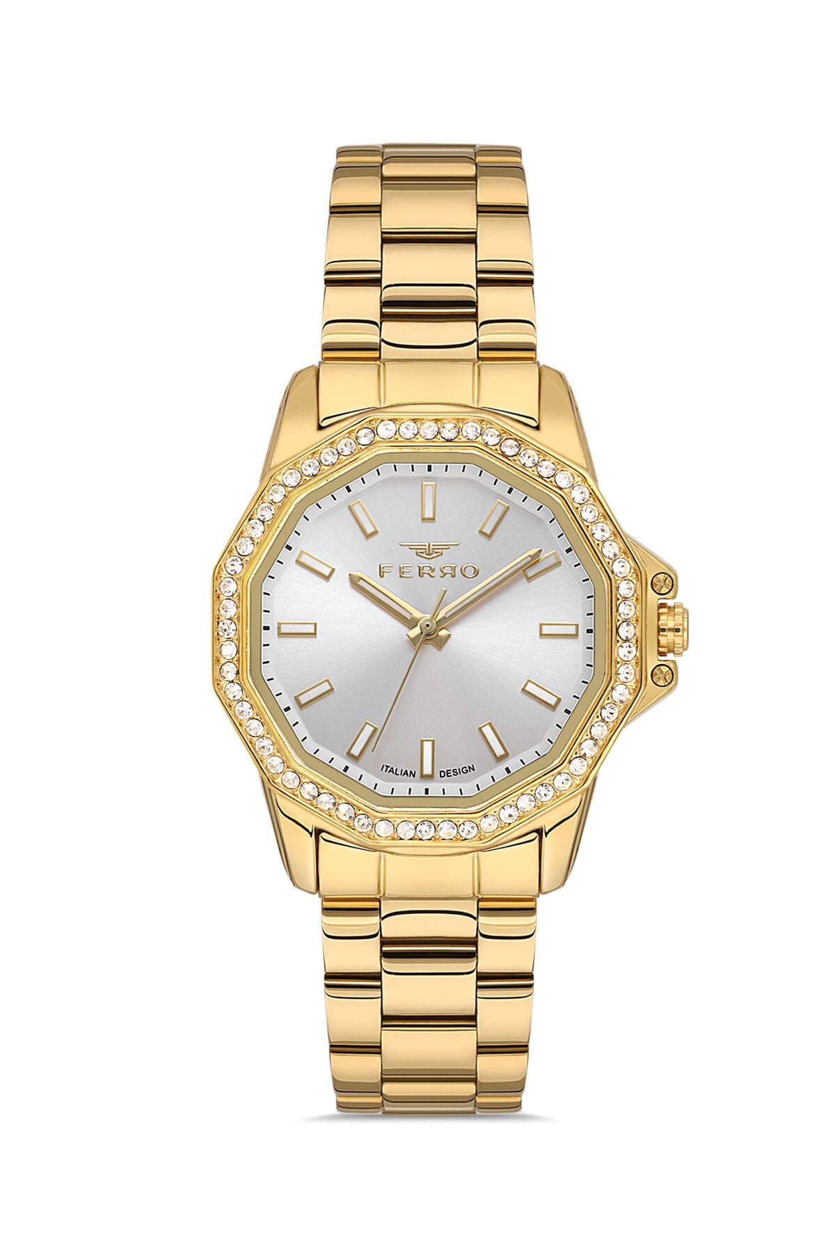 Ferro FL21540AWT-B Quartz Çelik Altın Rengi 32 mm Kadın Kol Saati