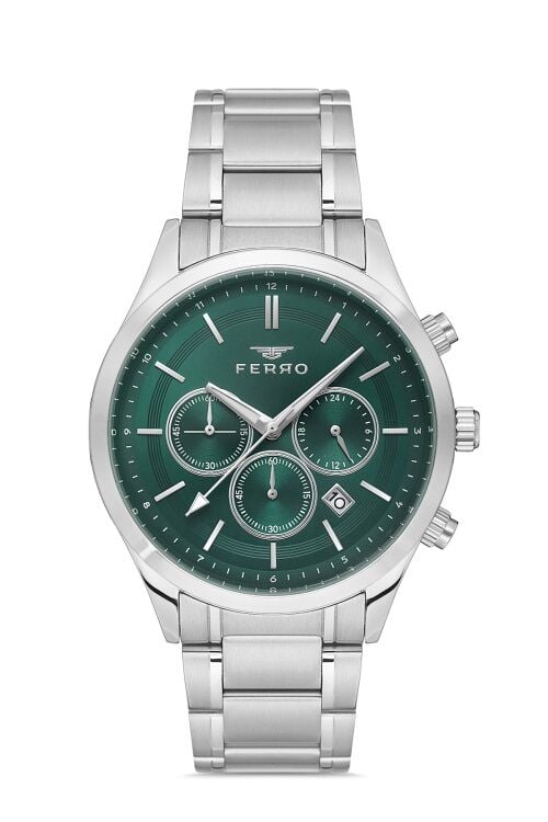 Ferro Gümüş Çelik Kordon Erkek Kol Saati FM31371A-A6