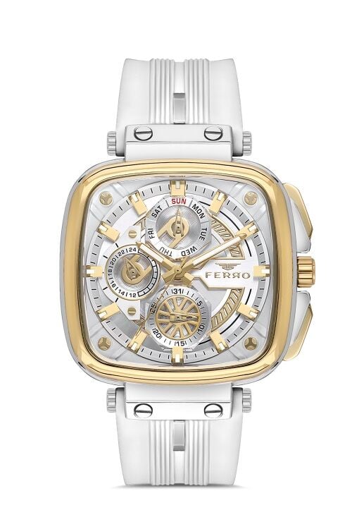 Ferro Sarı Silikon Kordon Erkek Kol Saati FM11352D-D