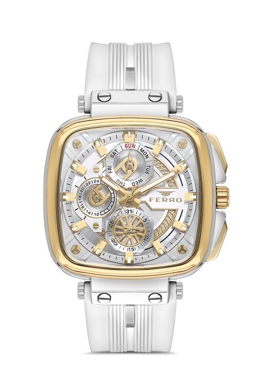 Ferro Sarı Silikon Kordon Erkek Kol Saati FM11352D-D