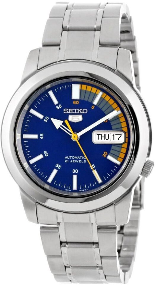 Seiko 5 SNKK27K1 39 mm Çelik Otomatik Mavi Kadran Erkek Kol Saati