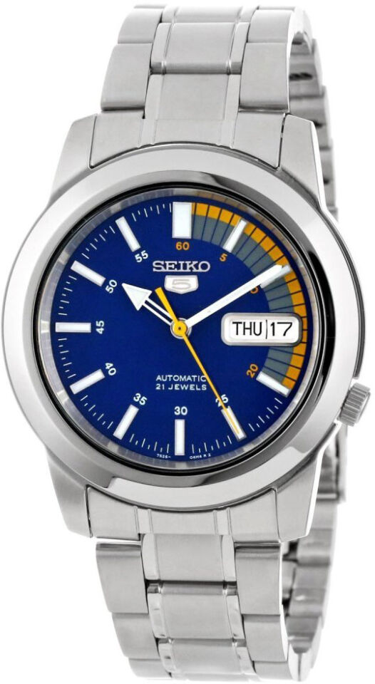 Seiko 5 SNKK27K1 39 mm Çelik Otomatik Mavi Kadran Erkek Kol Saati