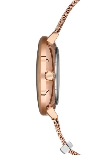 Ferro Rose ve Gümüş Hasır Kordon Kadın Kol Saati F21087C-C F21087C-C