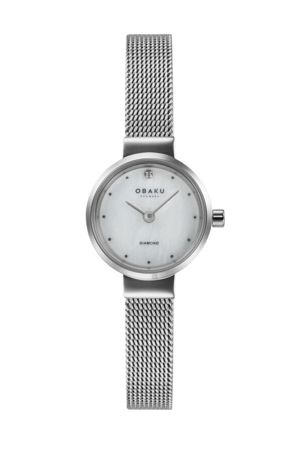 Obaku Denmark V313LXCWMC Quartz Çelik Hasır Gri 20 mm Kadın Kol Saati