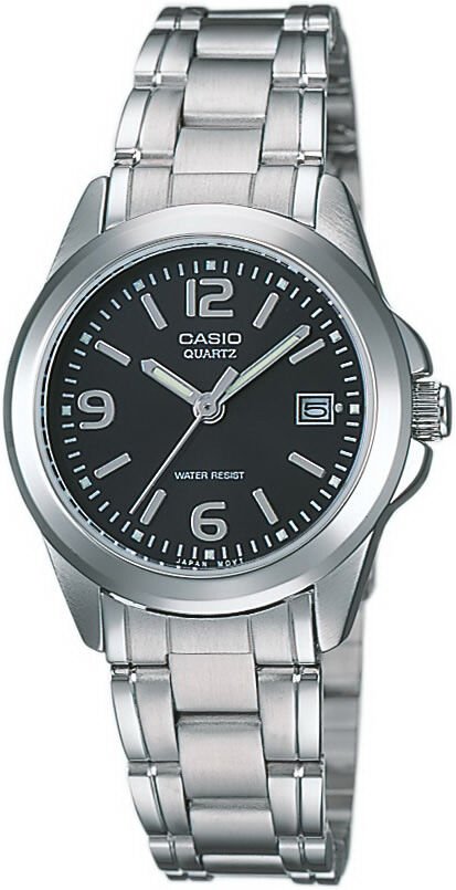 Casio LTP-1215A-1ADF Quartz Çelik Gri Siyah Kadran 28 mm Kadın Kol Saati