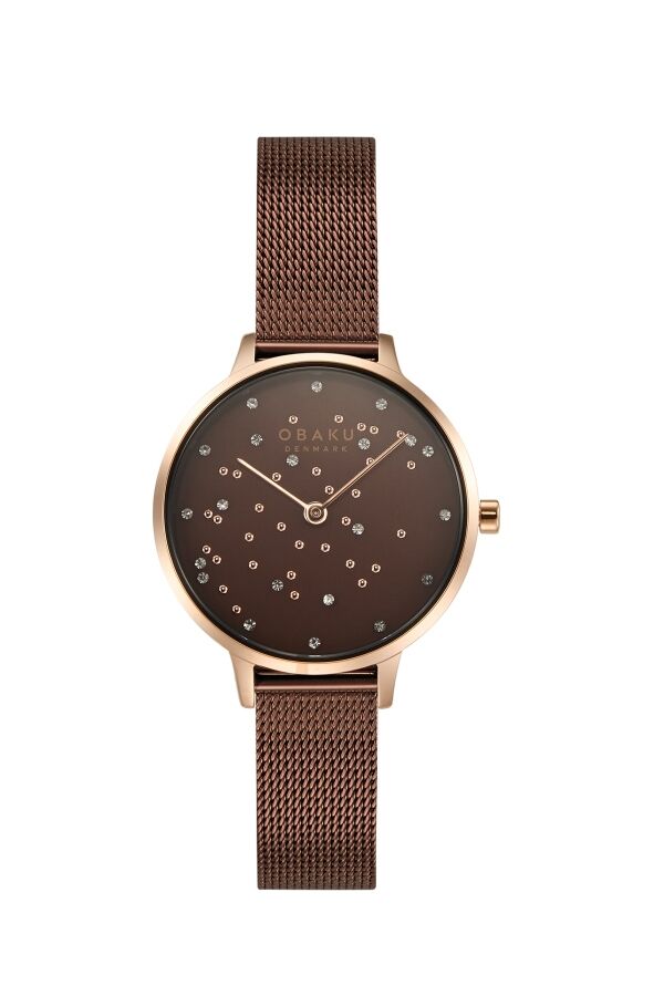 Obaku Denmark V315LXVNMN Quartz Çelik Hasır Mor 32 mm Kadın Kol Saati