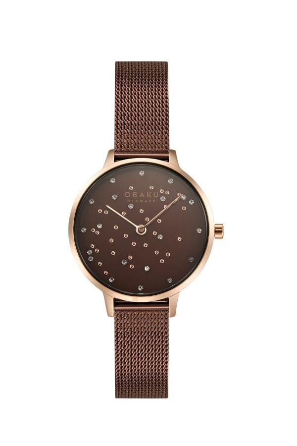 Obaku Denmark V315LXVNMN Quartz Çelik Hasır Mor 32 mm Kadın Kol Saati