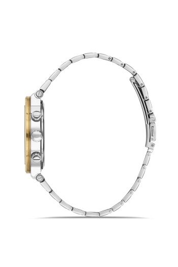 Ferro FM11521AWT-D2 Quartz Çelik Altın/Gri Siyah Kadran 43 mm Erkek Kol Saati