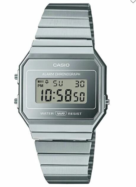 Casio A700WEV-7ADF Retro Quartz Dijital Gri 36 mm Erkek Kol Saati