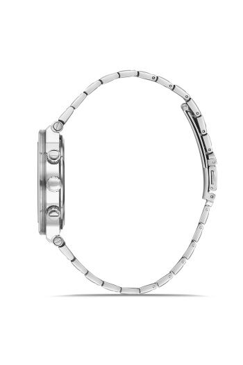 Ferro Gümüş Çelik Kordon Erkek Kol Saati FM11521AWT-A6 Fonksiyonları Aktif 3ATM Su Geçirmez