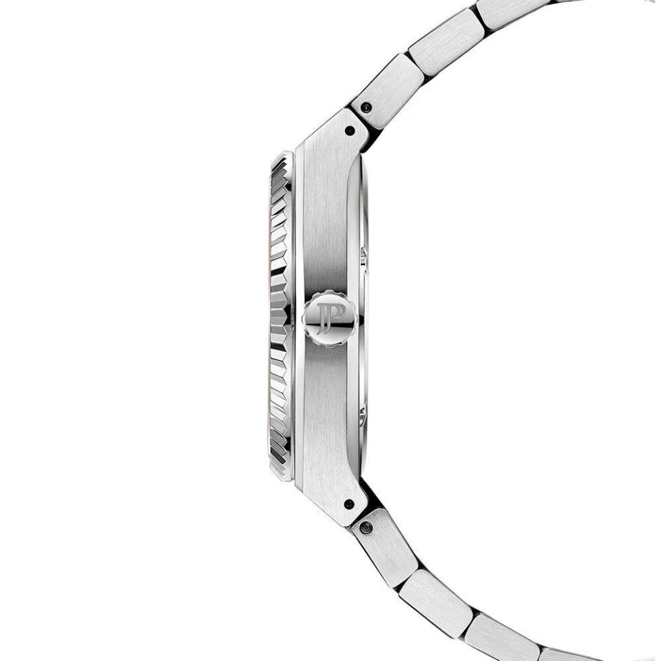 Jacques Philippe JPQGC571316 Swiss Made Quartz Çelik Gri Siyah Kadran Safir Cam 40 mm Erkek Kol Saati