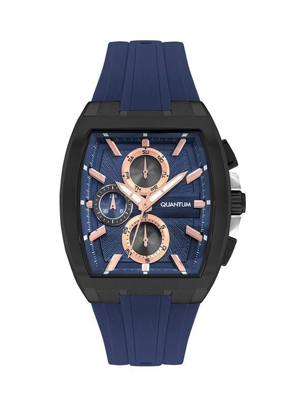 Quantum HNG997.099 43 mm Silikon Kordonlu Erkek Kol Saati