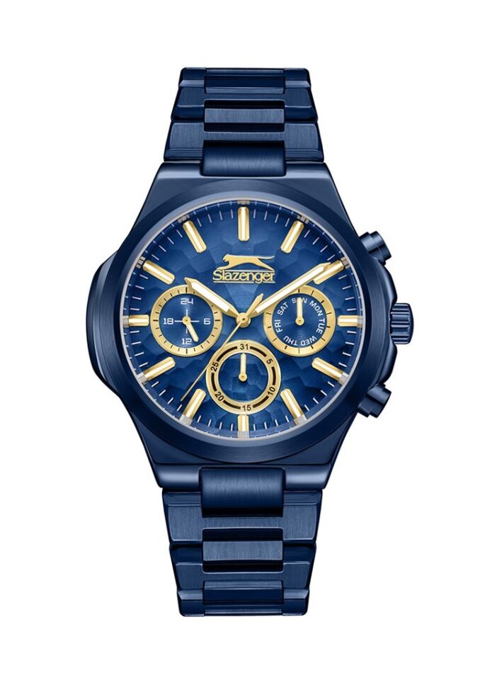 Slazenger SL.09.2427.2.04 Quartz Çelik Lacivert 45 mm Erkek Kol Saati