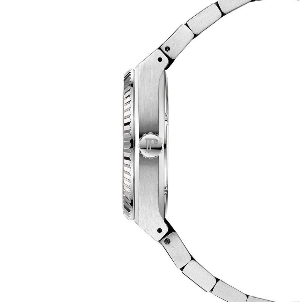 Jacques Philippe JPQGC5713X6 Swiss Made Quartz Çelik Gri Yeşil Kadran Safir Cam 40 mm Erkek Kol Saati