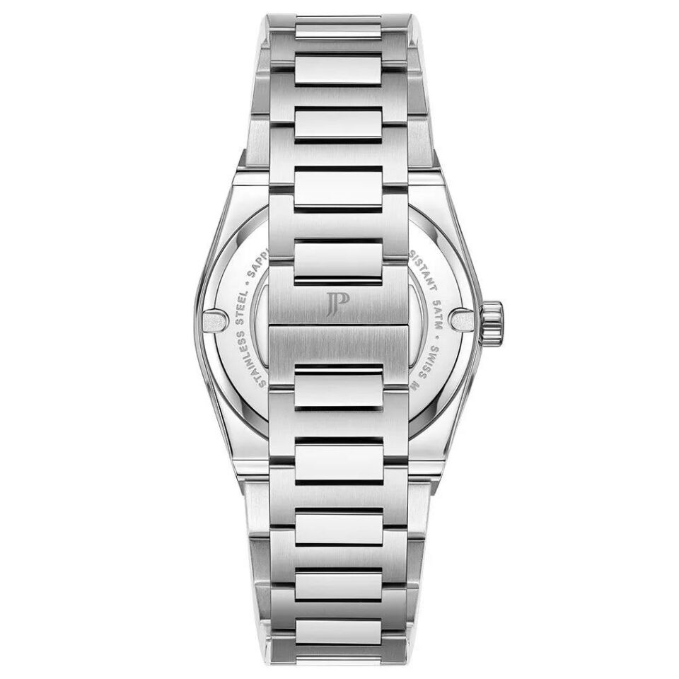 Jacques Philippe JPQGC5713X6 Swiss Made Quartz Çelik Gri Yeşil Kadran Safir Cam 40 mm Erkek Kol Saati