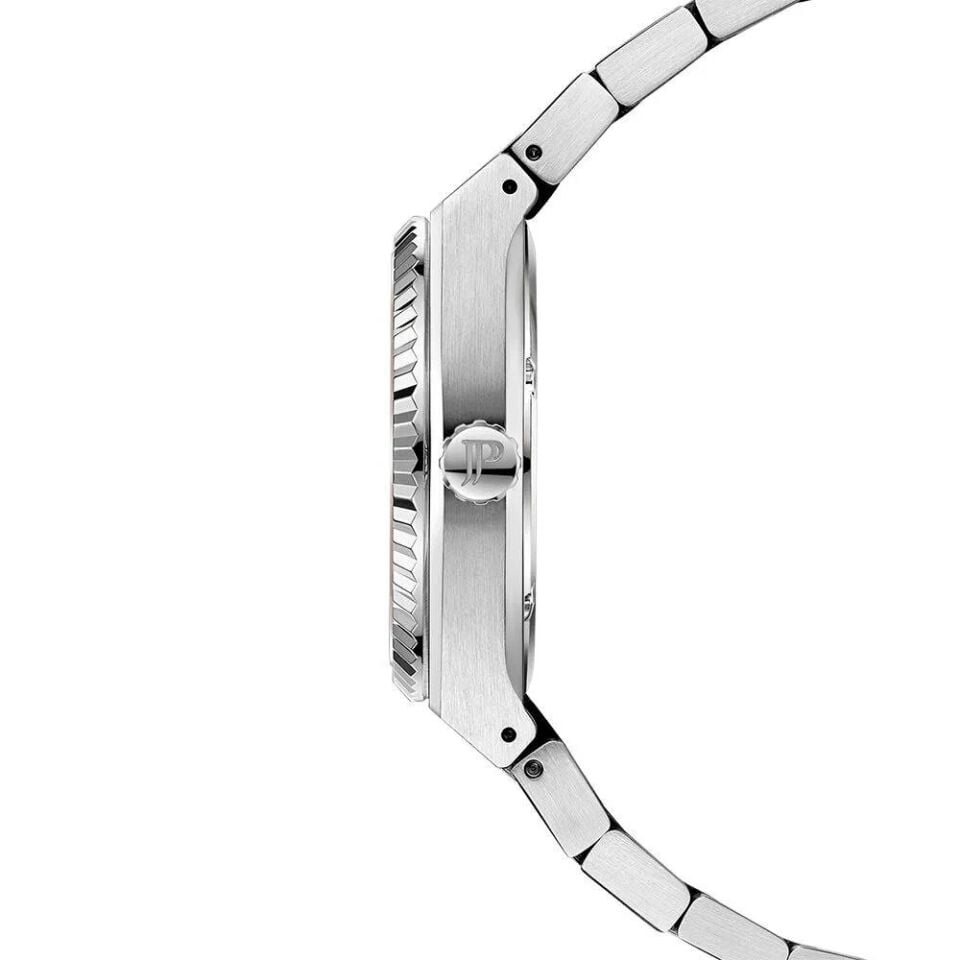 Jacques Philippe JPQGC571336 Swiss Made Quartz Çelik Gri Mavi Kadran Safir Cam 40 mm Erkek Kol Saati