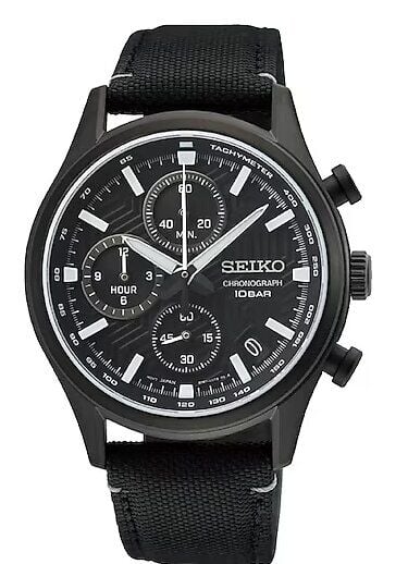 Seiko SSB421P1 Quartz Nato Siyah 10 ATM 39 mm Erkek Kol Saati