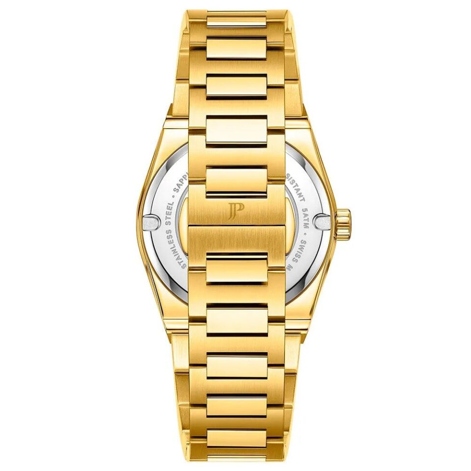 Jacques Philippe JPQGLS582324 Quartz Swiss Made Quartz Çelik Altın Rengi Safir Cam 34 mm Kadın Kol Saati