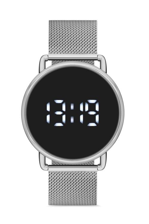 Ferro Gümüş Hasır Kordon Erkek Kol Saati F11064C-A 3 ATM Su Geçirmez 2 Yıl Garantili Hediye Paketli