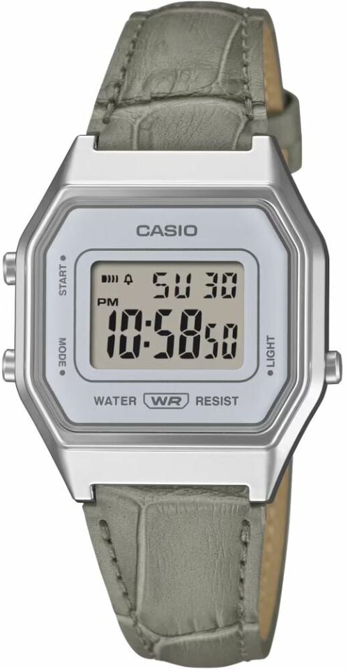 Casio LA680WEL-8A2DF Retro Quartz Deri Kordon Gri 29 mm Kadın Kol Saati
