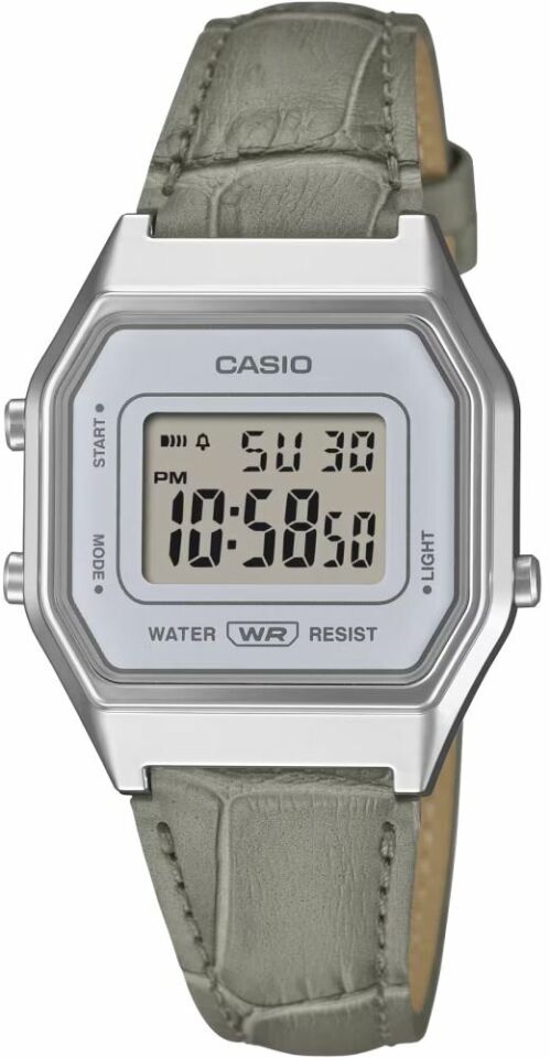 Casio LA680WEL-8A2DF Retro Quartz Deri Kordon Gri 29 mm Kadın Kol Saati