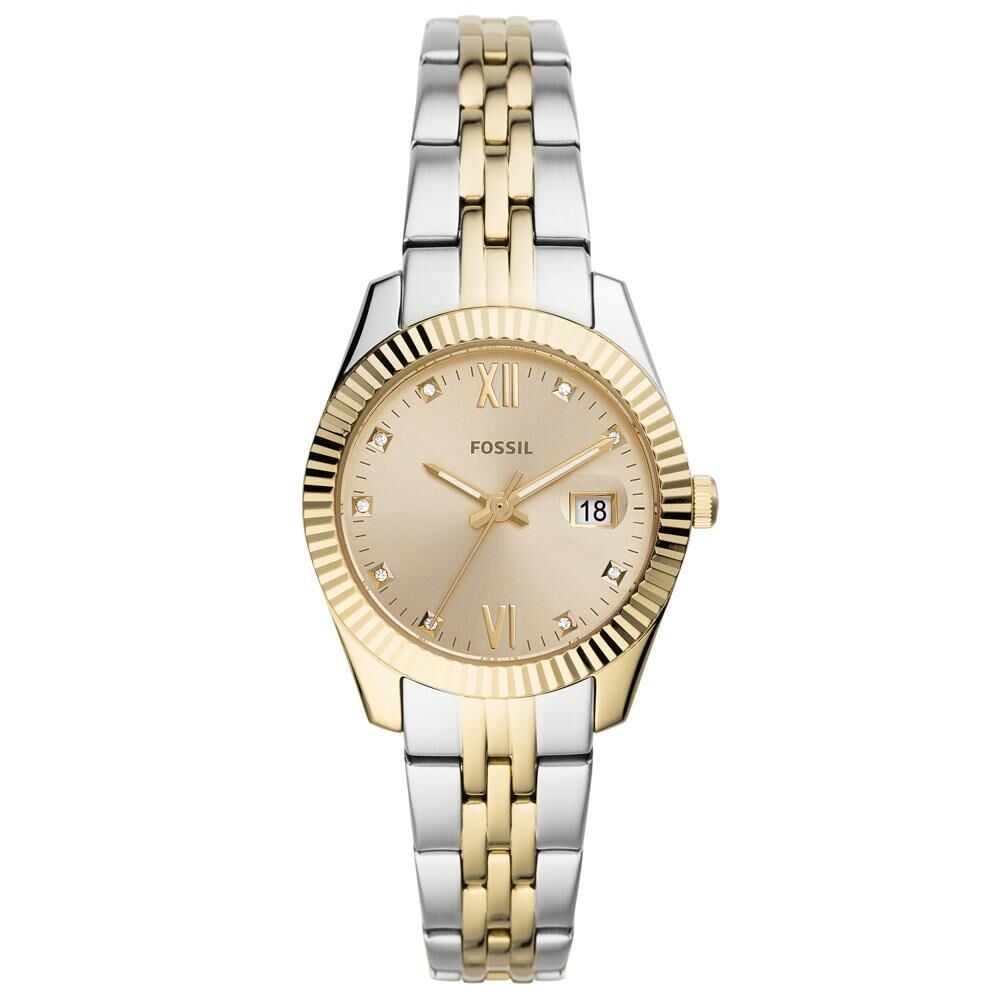 Fossil FES4949 Quartz Çelik Altın Rengi/Metalik Gri  32 mm Kadın Kol Saati