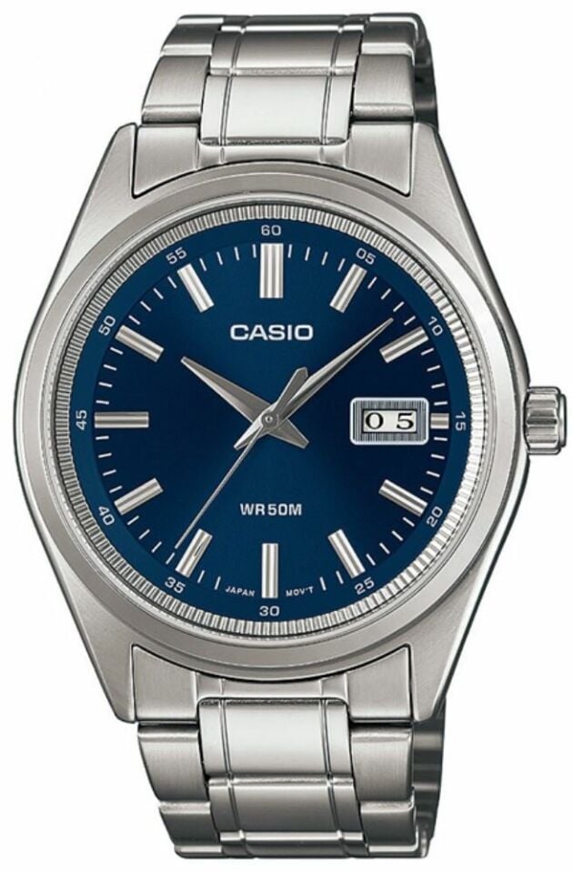 Casio MTP-B180D-2AVDF Quartz Çelik Gri Lacivert Kadran 41 mm Erkek Kol Saati
