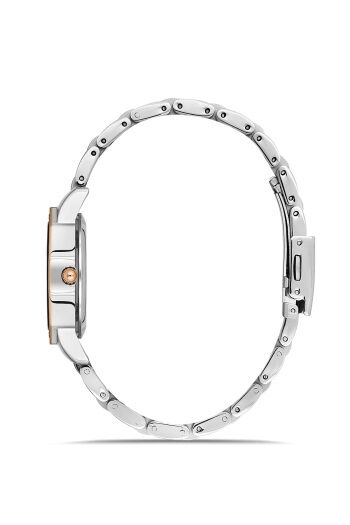 Ferro Rose ve Gümüş Çelik Kordon Kadın Kol Saati FL21395A-E