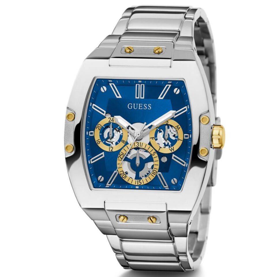 Guess GUGW0456G5 Quartz Çelik Gri Mavi Kadran Erkek Kol Saati