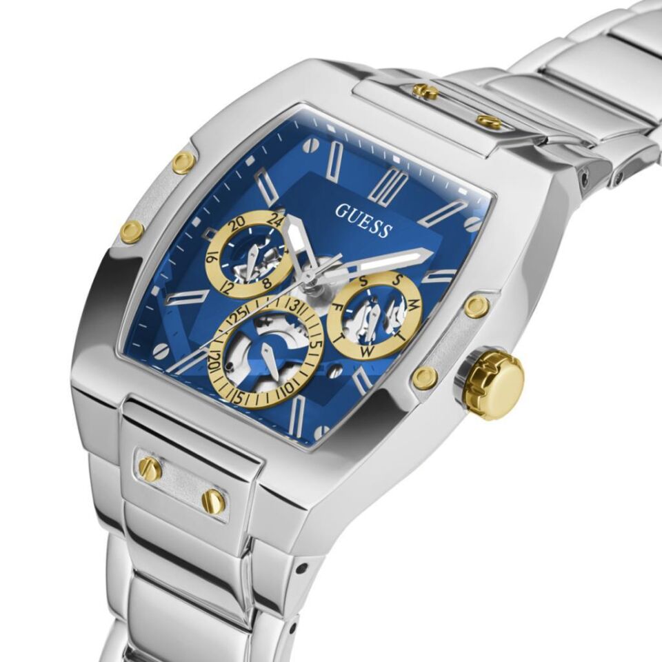Guess GUGW0456G5 Quartz Çelik Gri Mavi Kadran Erkek Kol Saati