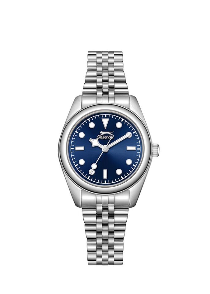 Slazenger SL.09.2424.3.03 Quartz Çelik Gri Lacivert Kadran 25 mm Kadın Kol Saati
