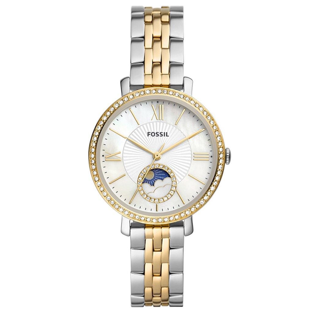 Fossil FES5166 Quartz Çelik Altın/Gri Beyaz Kadran 36 mm Kadın Kol Saati