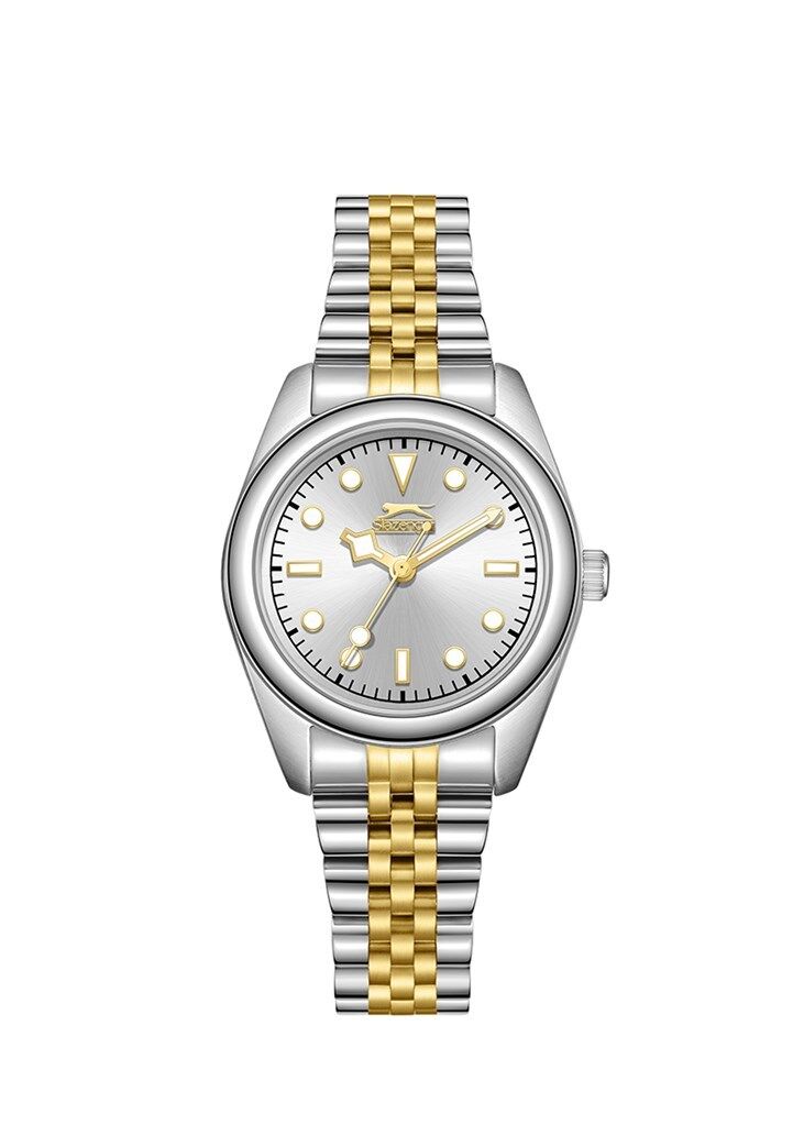 Slazenger SL.09.2424.3.04 Quartz Çelik Altın/Gri 25 mm Kadın Kol Saati