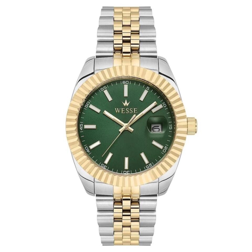 Wesse WWG403006 Quartz Çelik Altın/Gri 41 mm Erkek Kol Saati