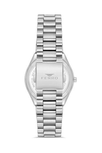 Ferro Gümüş Çelik Kordon Erkek Kol Saati F11386A-A2 3 ATM Su Geçirmez 2 Yıl Garantili Hediye Paketli
