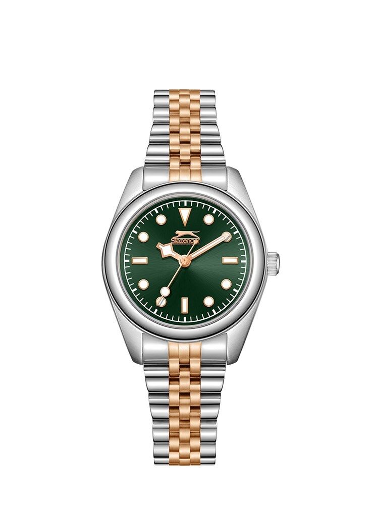 Slazenger SL.09.2424.3.05 Quartz Çelik Rose/Gri Yeşil Kadran 25 mm Kadın Kol Saati