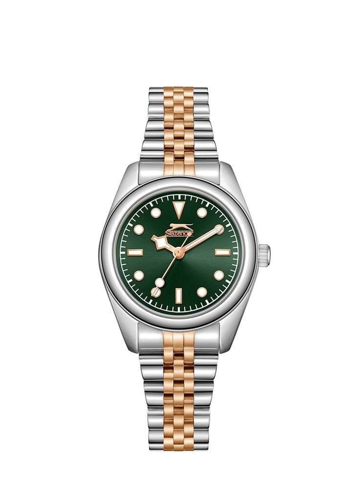 Slazenger SL.09.2424.3.05 Quartz Çelik Rose/Gri Yeşil Kadran 25 mm Kadın Kol Saati