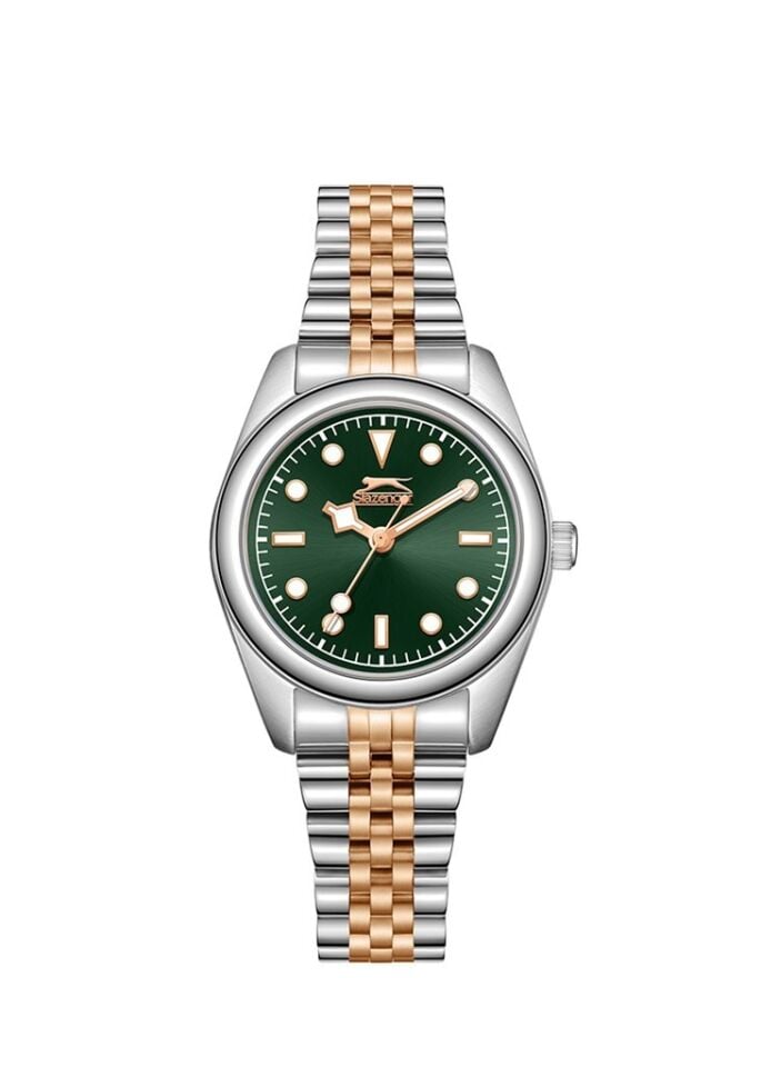 Slazenger SL.09.2424.3.05 Quartz Çelik Rose/Gri Yeşil Kadran 25 mm Kadın Kol Saati