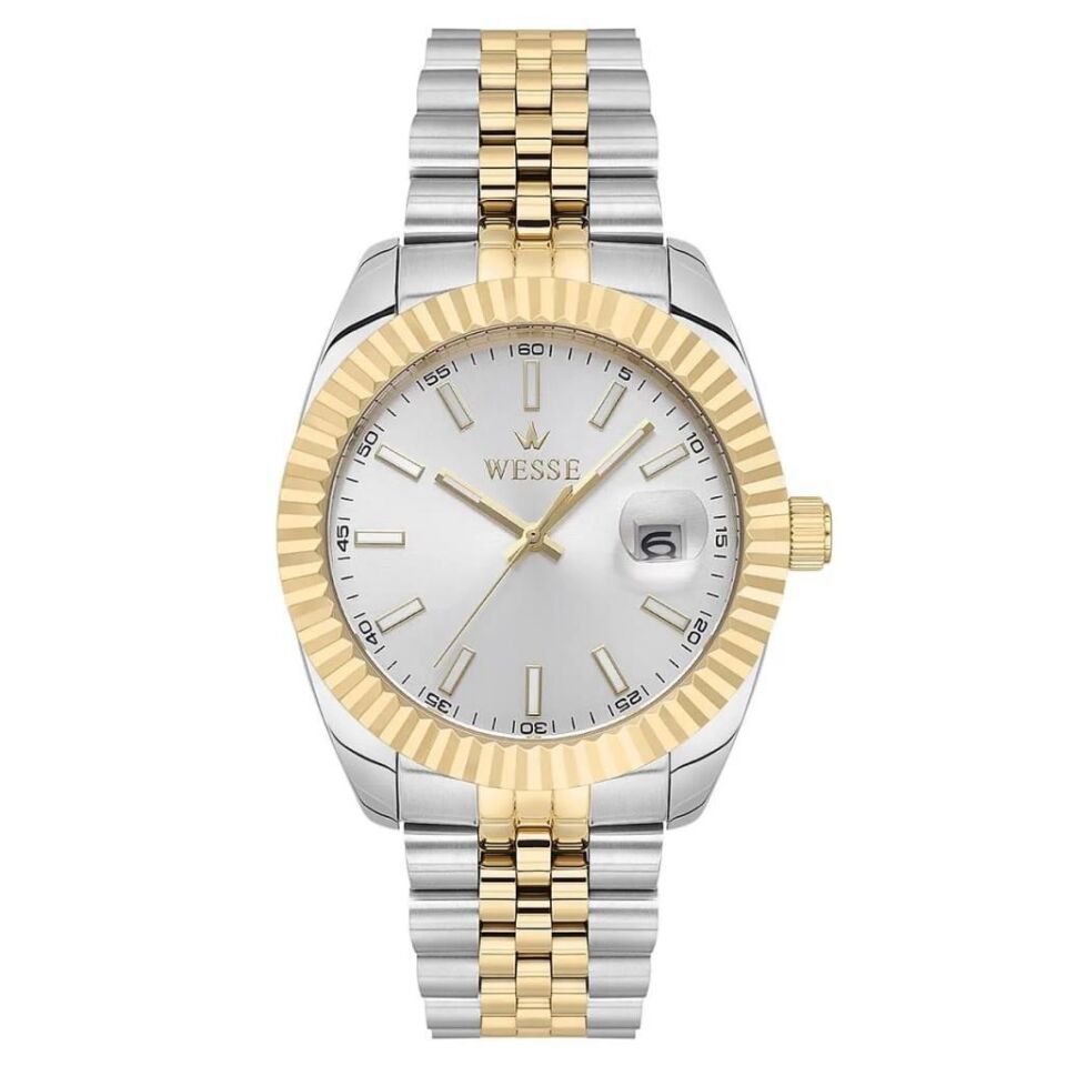 Wesse WWG403007 Quartz Çelik Altın/Gri 41 mm Erkek Kol Saati