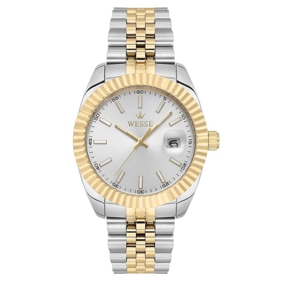 Wesse WWG403007 Quartz Çelik Altın/Gri 41 mm Erkek Kol Saati