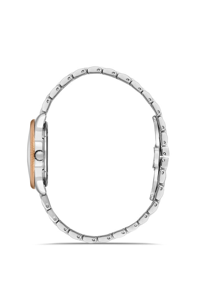 Ferro FL21512AWT-E4 Quartz Çelik Rose Gri 30 mm Kadın Kol Saati