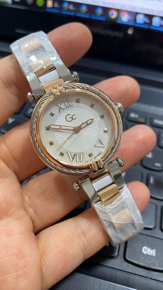 Guess Collection GCY18002L1MF 32 mm Rose Gold/Metalik Gri Kadın Saati