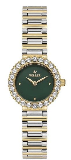 Wesse WWL112105 Quartz Çelik Altın/Gri Yeşil Kadran 25 mm Kadın Kol Saati