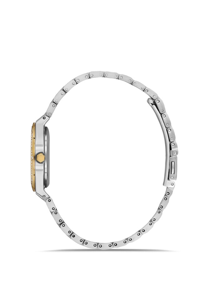 Ferro FL21518AWT-D Quartz Çelik Sarı Gri 30 mm Kadın Kol Saati